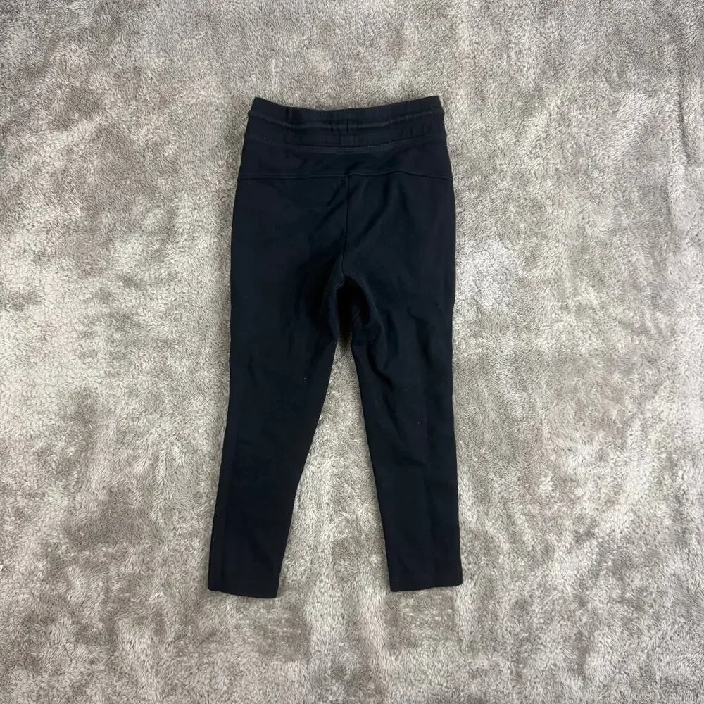 Gap Black GapFit Tech Pant Sweatpants Joggers Reinforced Knee S Small 6 7 Boys